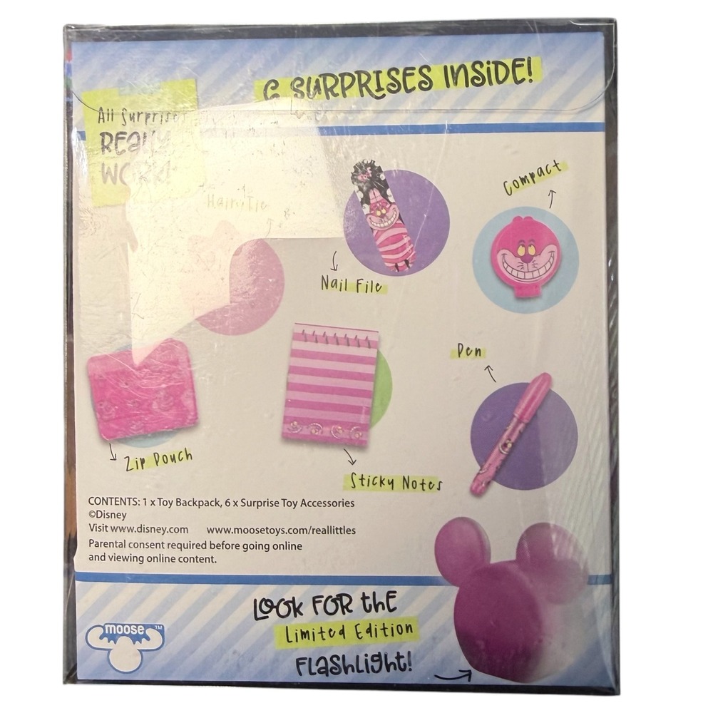 Shopkins Disney Real Littles Mini Handbags Cheshire Cat 6 Surprises New - Picture 7 of 7